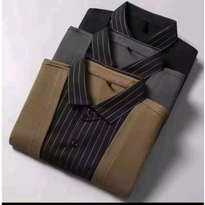 Kemeja 2 Layer Salur - Foto 1