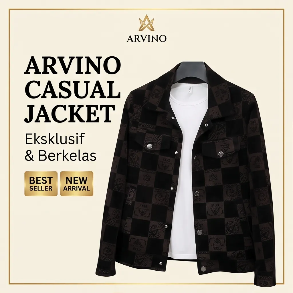 Jaket Kasual Arvino - Foto 1