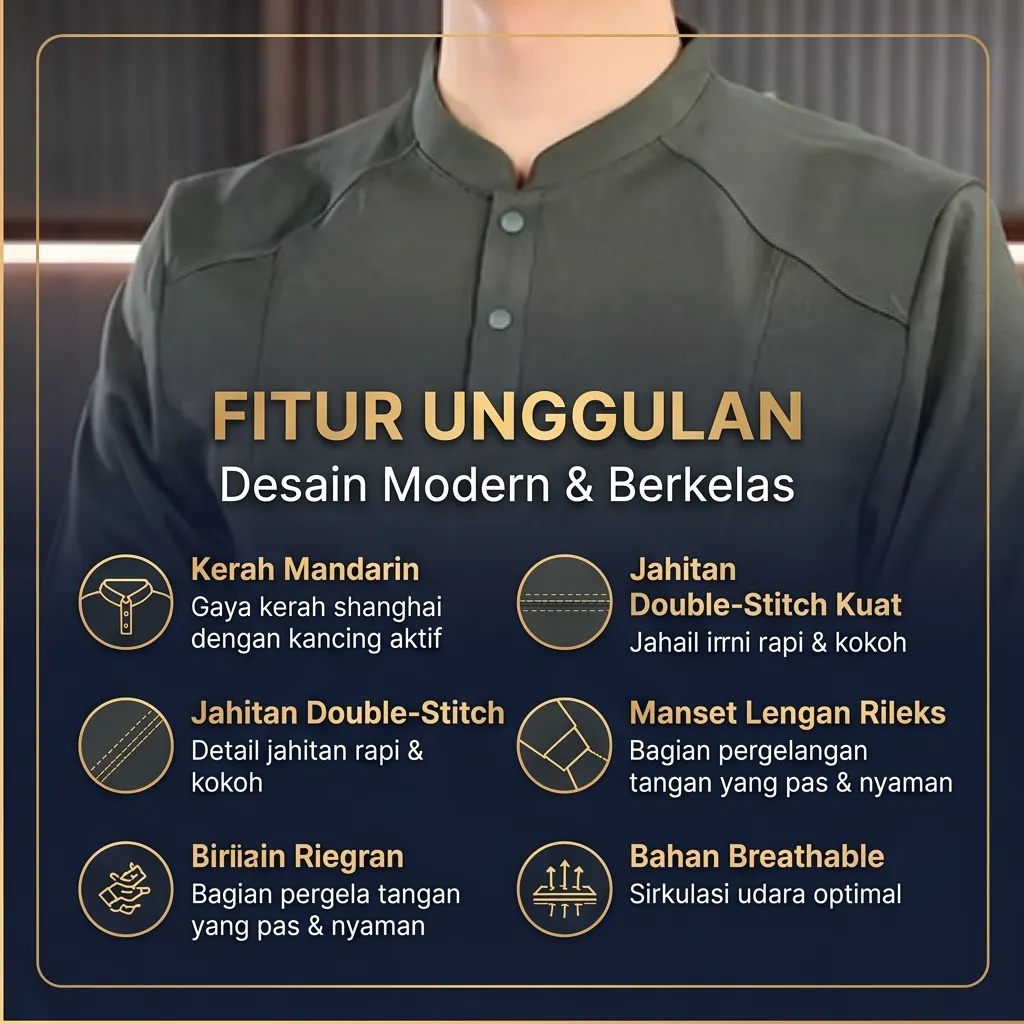 Baju Polo Kasual Pria - Foto 2
