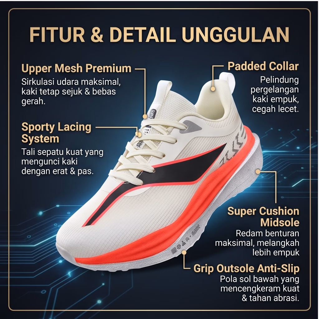SEPATU TRAINING OSWIN - Foto 3
