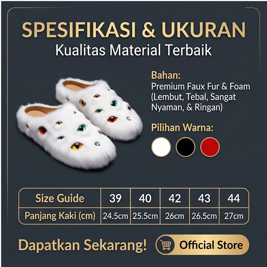 Sandal Mata Bulu Zyclop - Foto 4